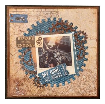 Studio Light - Stanzschablone "Gears & Ticket" Dies