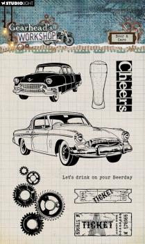 Studio Light - Stempelset "Beer & Cars" Clear Stamps