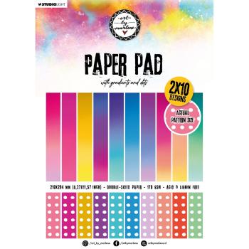 Studio Light - Designpapier "Gradients and dots" Paper Pack 21x29,4cm Design by Art by Marlene - 20 Bogen