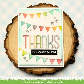 Lawn Fawn - Schablone "Bunting Background Lawn Clippings" Stencil