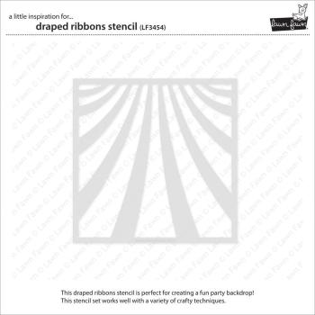 Lawn Fawn - Schablone "Draped Ribbons Lawn Clippings" Stencil