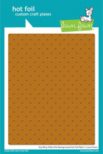 Lawn Fawn - Heißfolienplatte "Itsy Bitsy Polka Dot Background" Hot Foil Plate