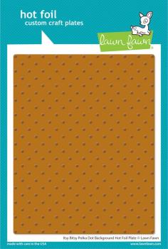 Lawn Fawn - Heißfolienplatte "Itsy Bitsy Polka Dot Background" Hot Foil Plate