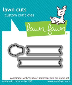 Lawn Fawn - Stanzschablone "Treat Cart Sentiment" Add-on Die