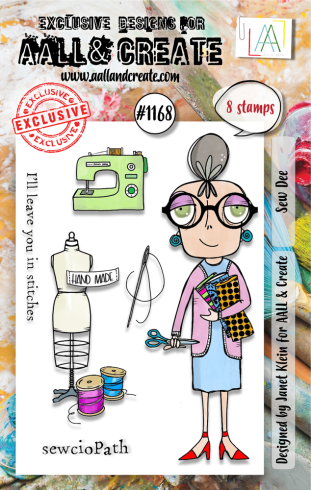 AALL and Create - Stempelset A7 "Sew Dee" Clear Stamps