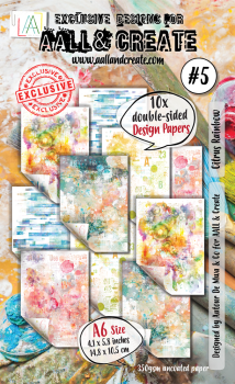 AALL and Create - Designpapier "Citrus Rainbow" Paper Pack A6 - 10 Bogen