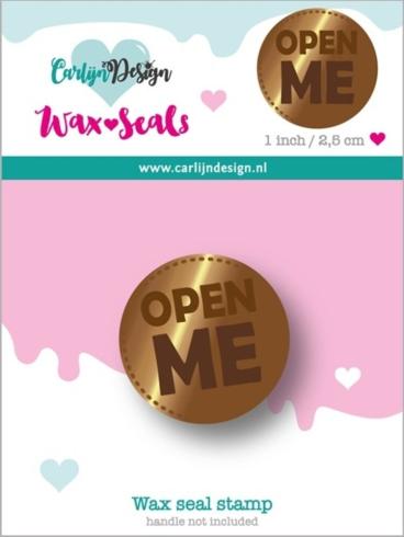 Carlijn Design - Wachssiegel Stempel "Open Me" Wax Seal Stamp 48