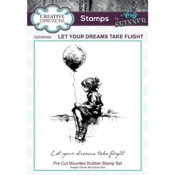 Creative Expressions - Gummistempelset"Let Your Dreams Take Flight" Rubber Stamp Design by Andy Skinner