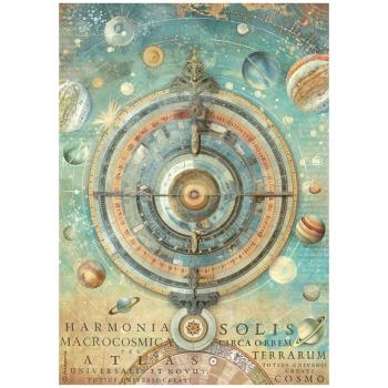 Stamperia - Decopatch Papier "Macrocosm" Decoupage A4 - 6 Bogen  