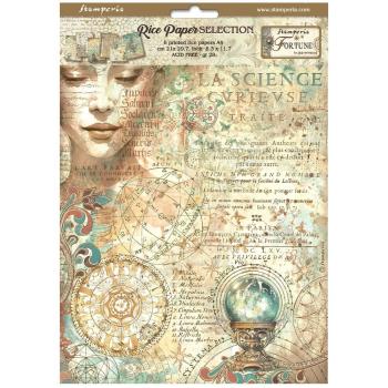 Stamperia - Decopatch Papier "Selection" Decoupage A4 - 6 Bogen 