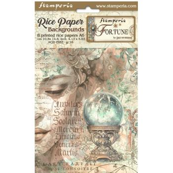 Stamperia - Decopatch Papier "Backgrounds" Decoupage A6 - 8 Bogen  