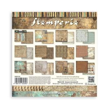 Stamperia - Designpapier "Land of Pharaohs Backgrounds" Paper Pack 8x8 Inch - 10 Bogen