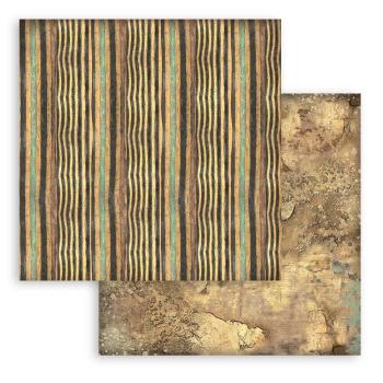 Stamperia - Designpapier "Land of Pharaohs Backgrounds" Paper Pack 8x8 Inch - 10 Bogen