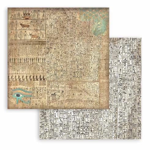 Stamperia - Designpapier "Land of Pharaohs Maxi Background" Paper Pack 12x12 Inch - 10 Bogen