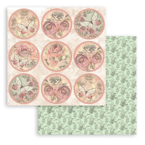 Stamperia - Designpapier "Shabby Rose" Paper Pack 8x8 Inch - 10 Bogen