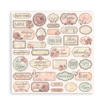 Stamperia - Designpapier "Shabby Rose" Paper Pack 8x8 Inch - 10 Bogen