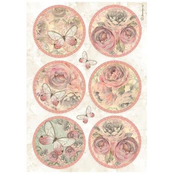 Stamperia - Decopatch Papier "6 Rounds" Decoupage A4 - 6 Bogen 