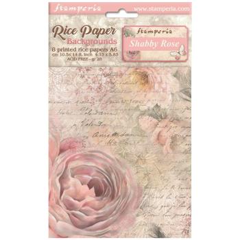 Stamperia - Decopatch Papier "Backgrounds" Decoupage A6 - 8 Bogen  