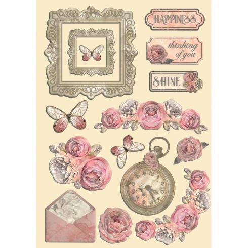 Stamperia - Holzteile A5 "Shabby Rose" Wooden Shapes