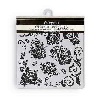 Stamperia - Schablone 18x18cm "Rose Pattern" Stencil  