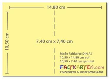 Faltkarte 250g/m² DIN A7 in metallic anthrazit