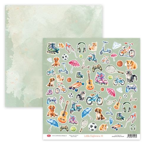 Craft & You Design - Designpapier "Little Explorers" Creative Set 12x12 Inch - 8 Bogen