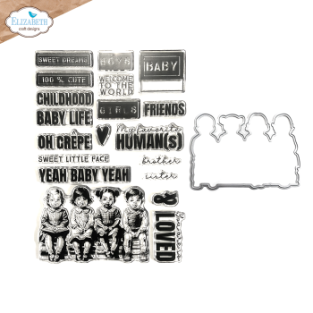 Elizabeth Craft Designs - Stempel & Stanzeschablone "Favorite Humans" Stamp & Dies