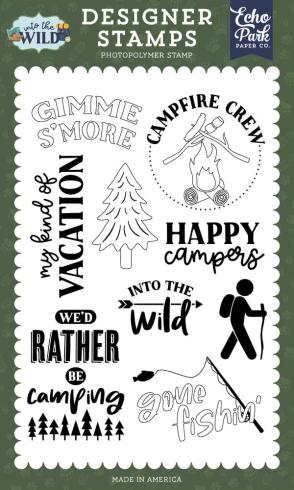 Echo Park - Stempelset "Happy Campers" Clear Stamps