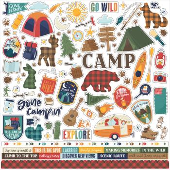 Echo Park - Designpapier "Into The Wild" Collection Kit 12x12 Inch - 12 Bogen