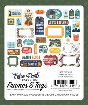 Echo Park - Stanzteile & Anhänger "Into The Wild" Frames & Tags 