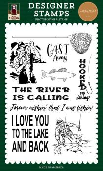 Carta Bella - Stempelset "Hooked On Fishing" Clear Stamps