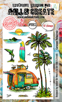 AALL and Create - Stempelset A6 "Caravan Palmeraie" Clear Stamps