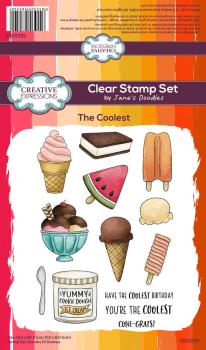 Creative Expressions - Stempelset "The Coolest" Clear Stamps 4x6 Inch Design by Jane's Doodles