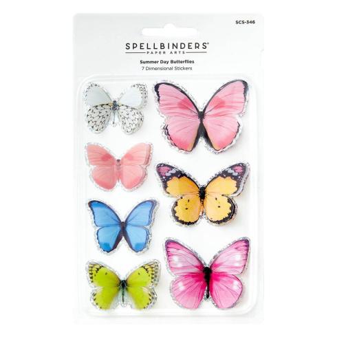 Spellbinders - Aufkleber "Summer Day Butterflies" 3D Sticker