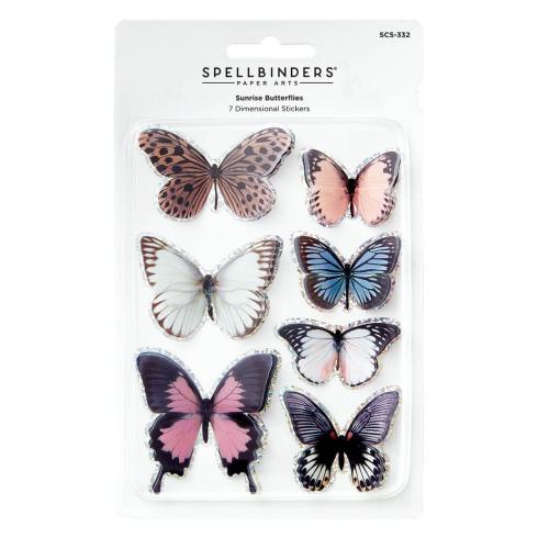 Spellbinders - Aufkleber "Sunrise Butterflies" 3D Sticker