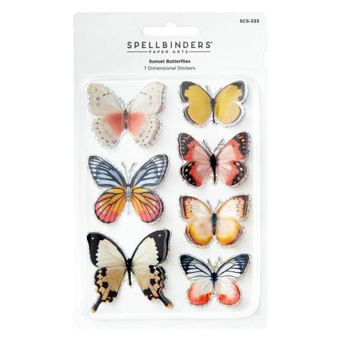 Spellbinders - Aufkleber "Sunset Butterflies" 3D Sticker