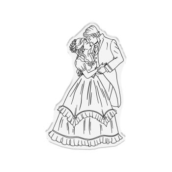 Crafters Companion - Stempelset & Stanzschablone "Couple in Love" Stamp & Dies