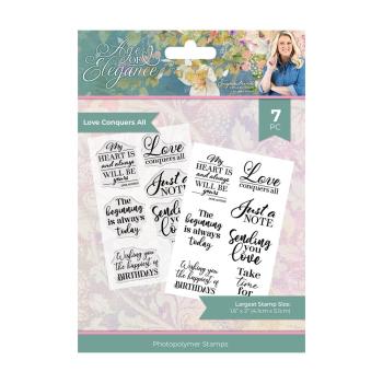 Crafters Companion - Stempelset "Love Conquers All" Clear Stamps