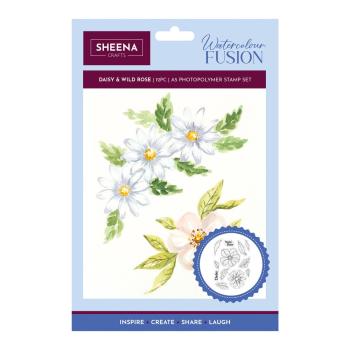 Crafters Companion - Stempelset "Daisy and Wild Rose" Clear Stamps Design by Sheena Douglass