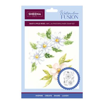 Crafters Companion - Stempelset "Daisy and Wild Rose" Clear Stamps Design by Sheena Douglass
