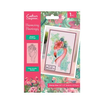 Crafters Companion - Stempel "Elegant Flamingo" Clear Stamps