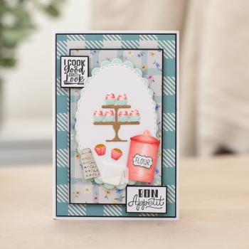Crafters Companion - Stempelset "Baked with Love" Clear Stamps