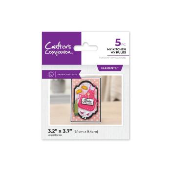 Crafters Companion - Stanzschablone "My Kitchen My Rules" Dies