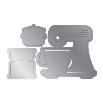 Crafters Companion - Stempelset & Stanzschablone "Mix and Measure" Stamp & Dies