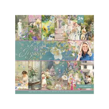 Crafters Companion - Designpapier "Age of Elegance" Paper Pack 6x6 Inch - 24 Bogen