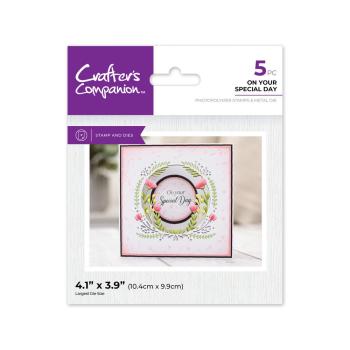 Crafters Companion - Stempelset & Stanzschablone "On Your Special Day" Stamp & Dies