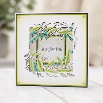 Crafters Companion - Stempelset & Stanzschablone "Wishing You Happiness" Stamp & Dies