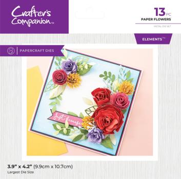 Crafters Companion - Stanzschablone "Paper Flowers" Dies