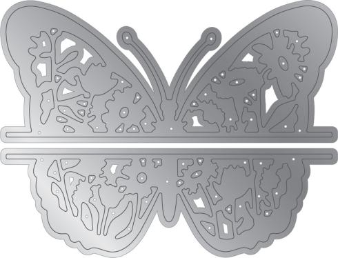 Crafters Companion - Stempelset & Stanzschablone "Butterfly Wishes" Stamp & Dies