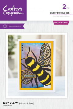 Crafters Companion - Stanzschablone "Sweet Bumble Bee" Dies